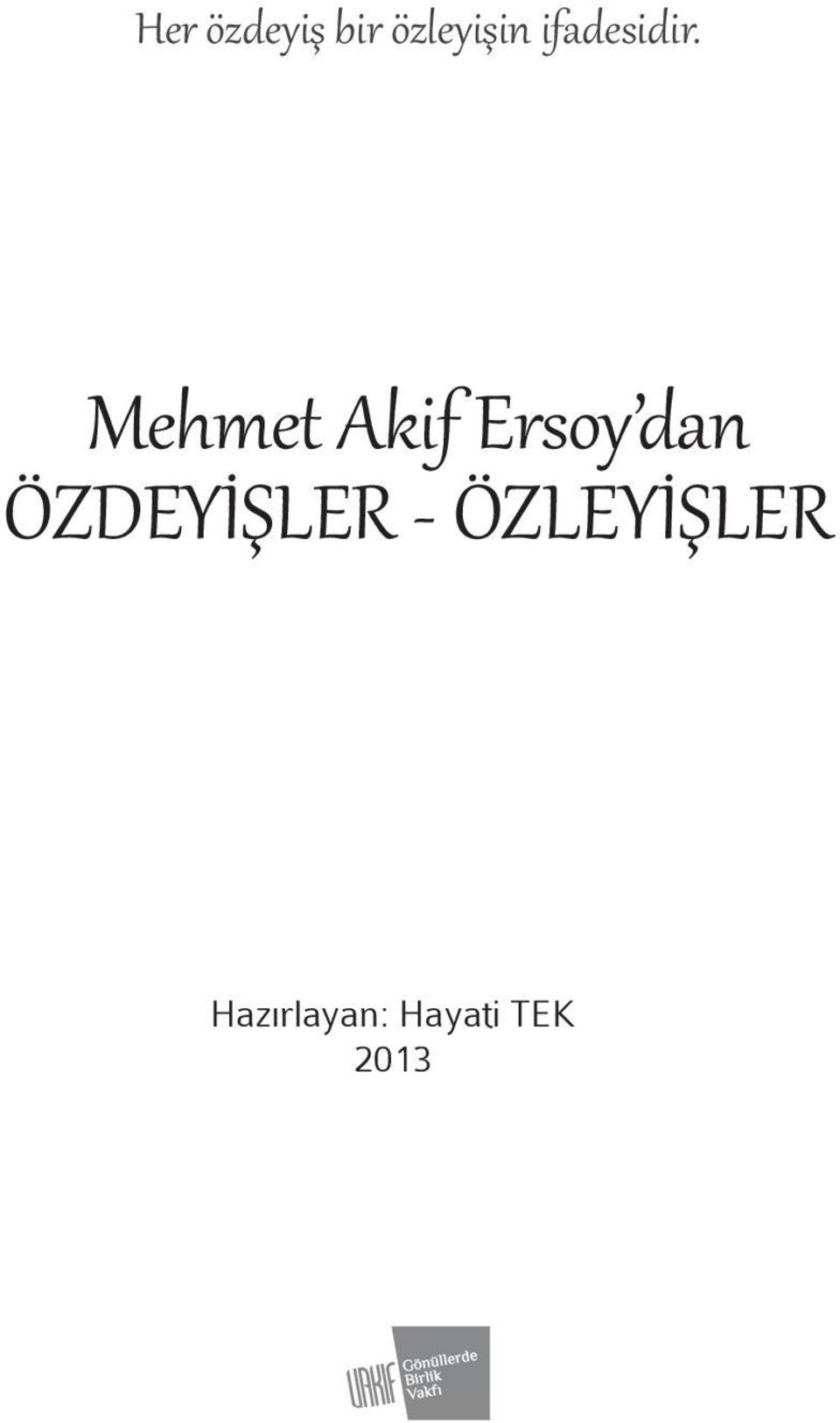 Mehmet Akif Ersoy dan