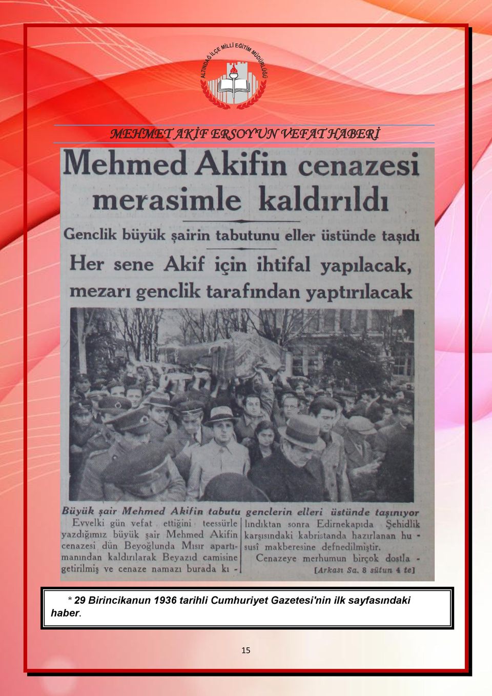 1936 tarihli Cumhuriyet