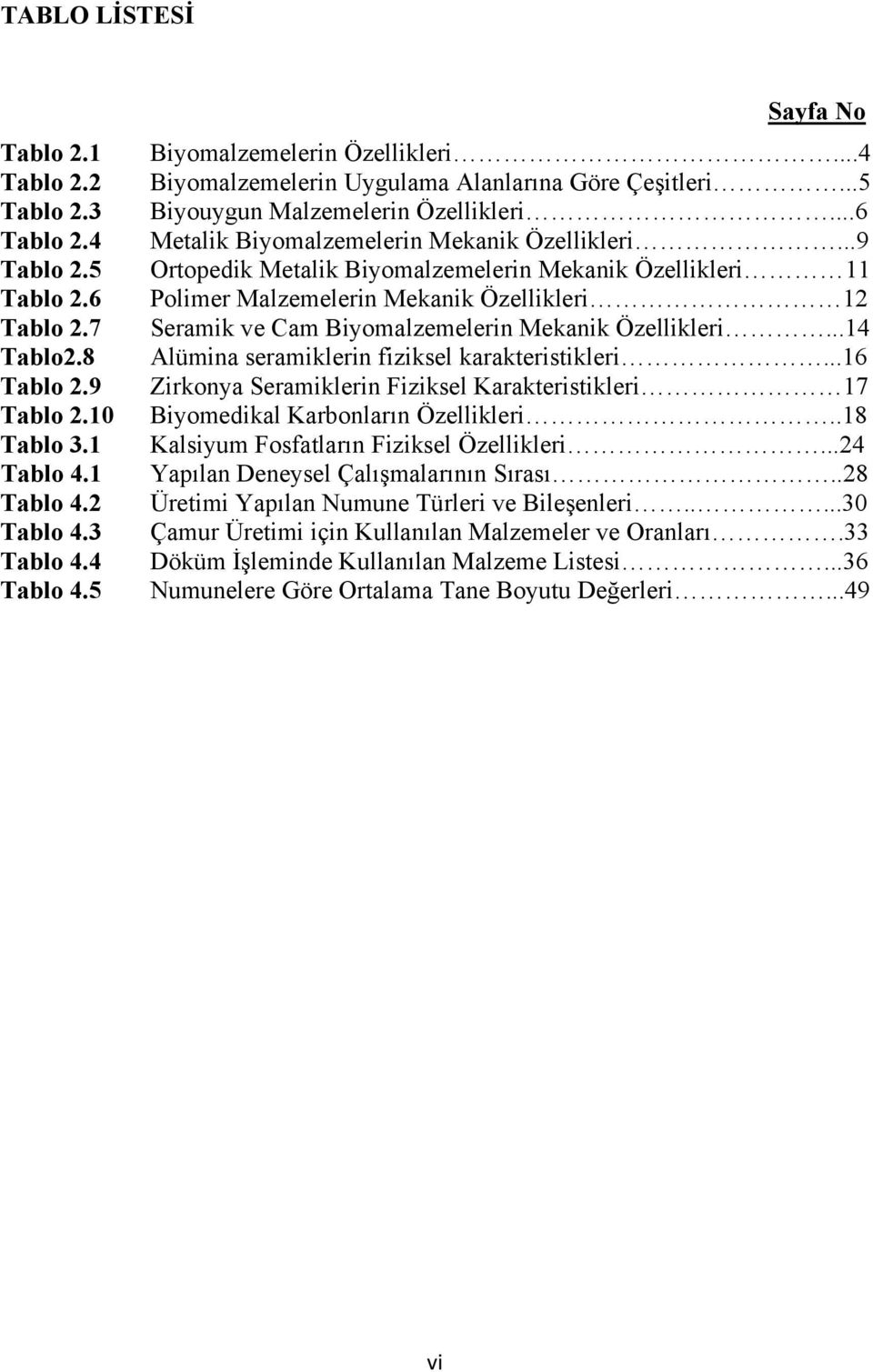 ..9 Ortopedik Metalik Biyomalzemelerin Mekanik Özellikleri 11 Polimer Malzemelerin Mekanik Özellikleri 12 Seramik ve Cam Biyomalzemelerin Mekanik Özellikleri.