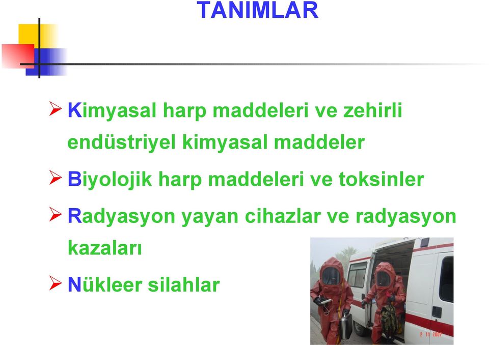 maddeleri ve toksinler Radyasyon yayan