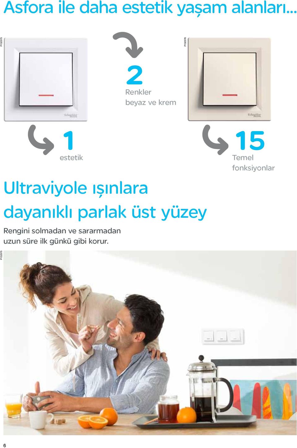 Ultraviyole ışınlara dayanıklı parlak üst yüzey Rengini