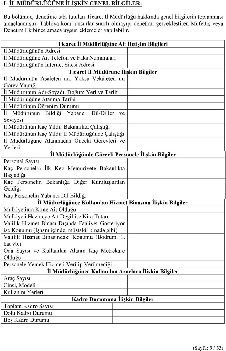 Ticaret İl Müdürlüğüne Ait İletişim Bilgileri İl Müdürlüğünün Adresi İl Müdürlüğüne Ait Telefon ve Faks Numaraları İl Müdürlüğünün İnternet Sitesi Adresi Ticaret İl Müdürüne İlişkin Bilgiler İl