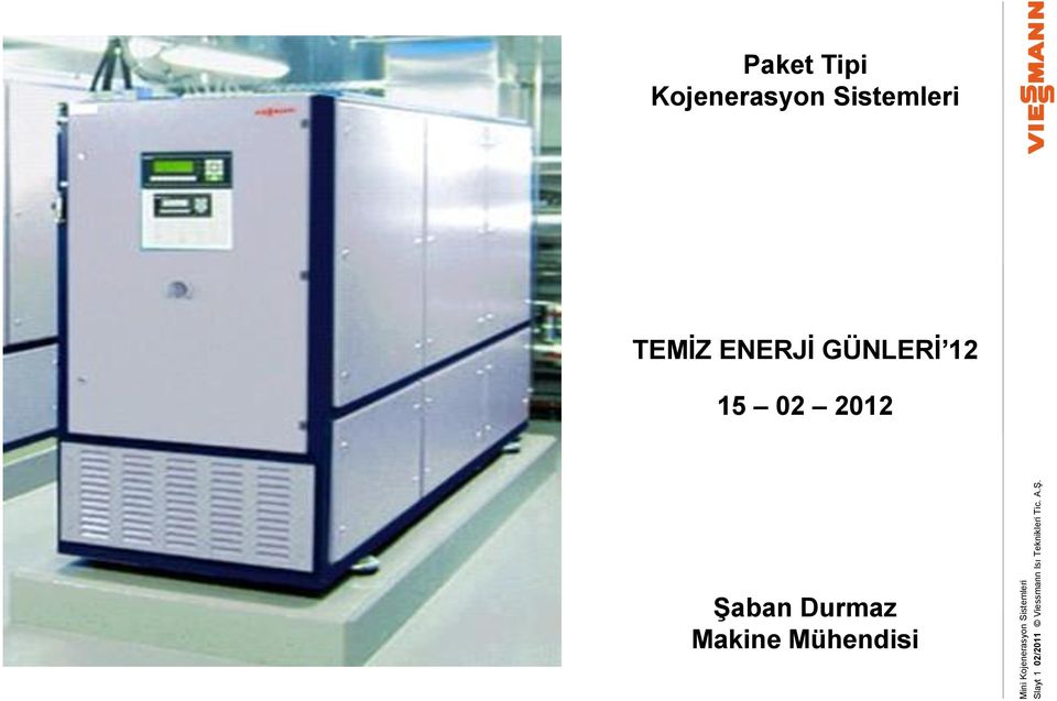 Paket Tipi Kojenerasyon Sistemleri