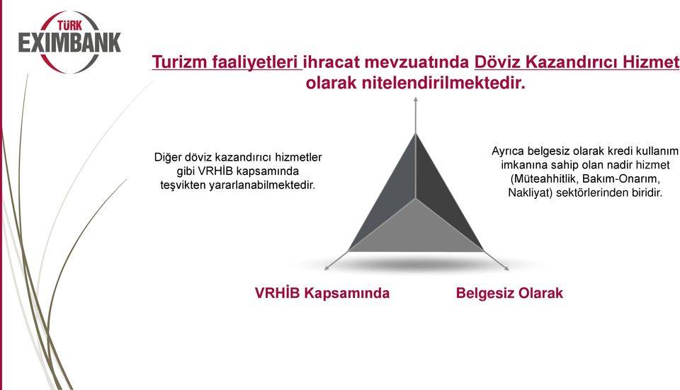 Diğer döviz kazandırıcı hizmetler gibi VRHİB kapsamında teşvikten yararlanabilmektedir.