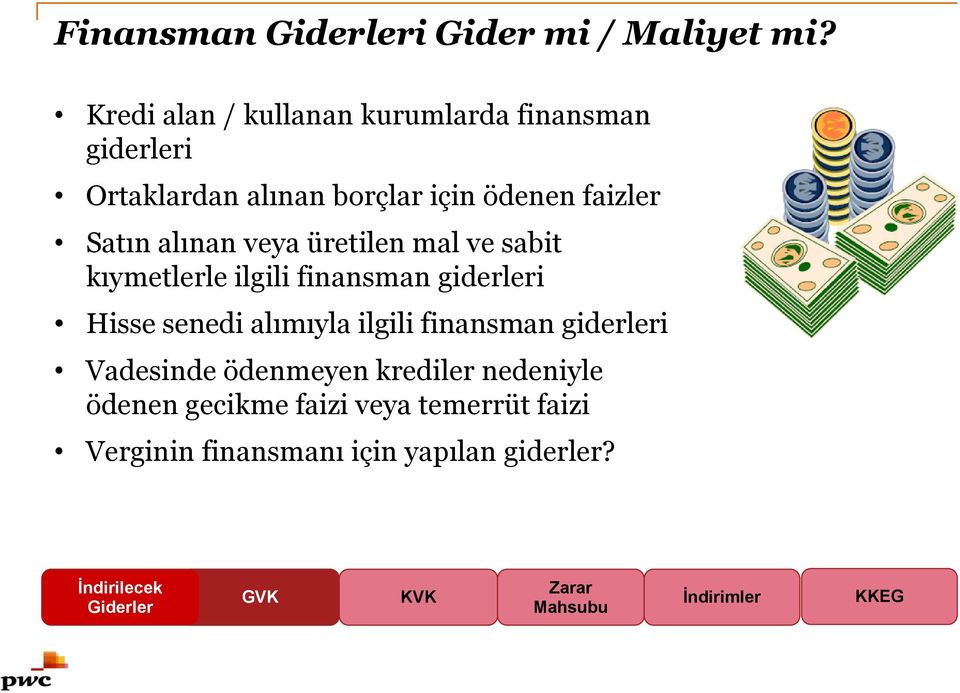 alınan veya üretilen mal ve sabit kıymetlerle ilgili finansman giderleri Hisse senedi alımıyla ilgili finansman