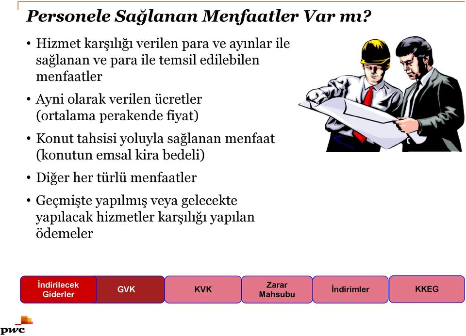 olarak verilen ücretler (ortalama perakende fiyat) Konut tahsisi yoluyla sağlanan menfaat (konutun emsal