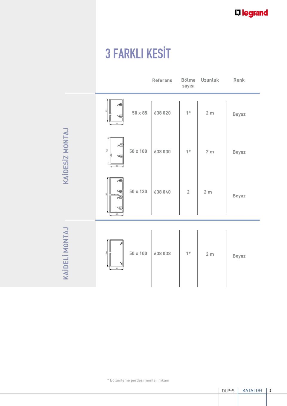 Beyaz 130 x 130 638 040 2 2 m Beyaz KAIDELI MONTAJ 100 x 100