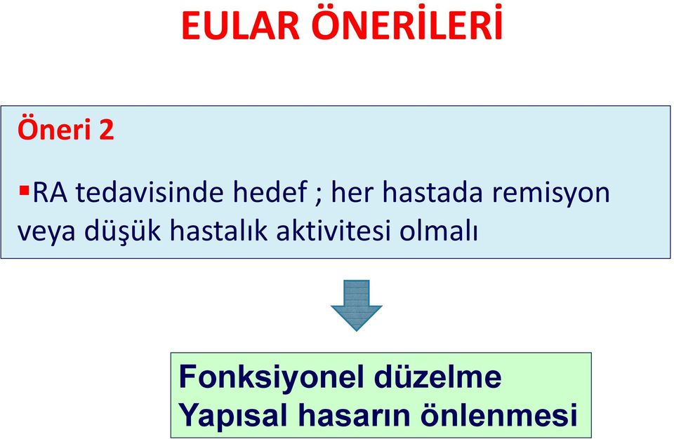 remisyon veya düşük hastalık