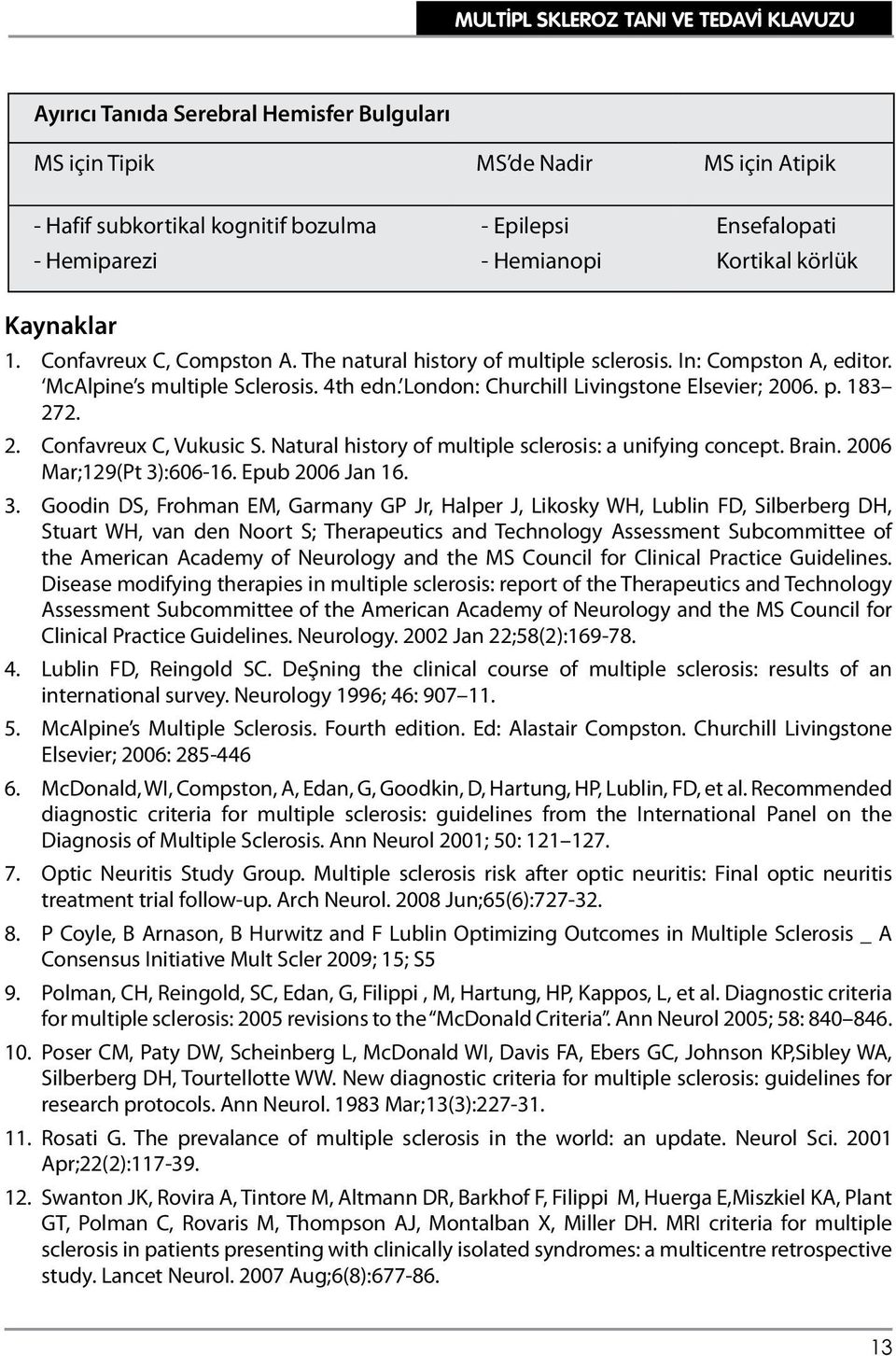 Natural history of multiple sclerosis: a unifying concept. Brain. 2006 Mar;129(Pt 3)