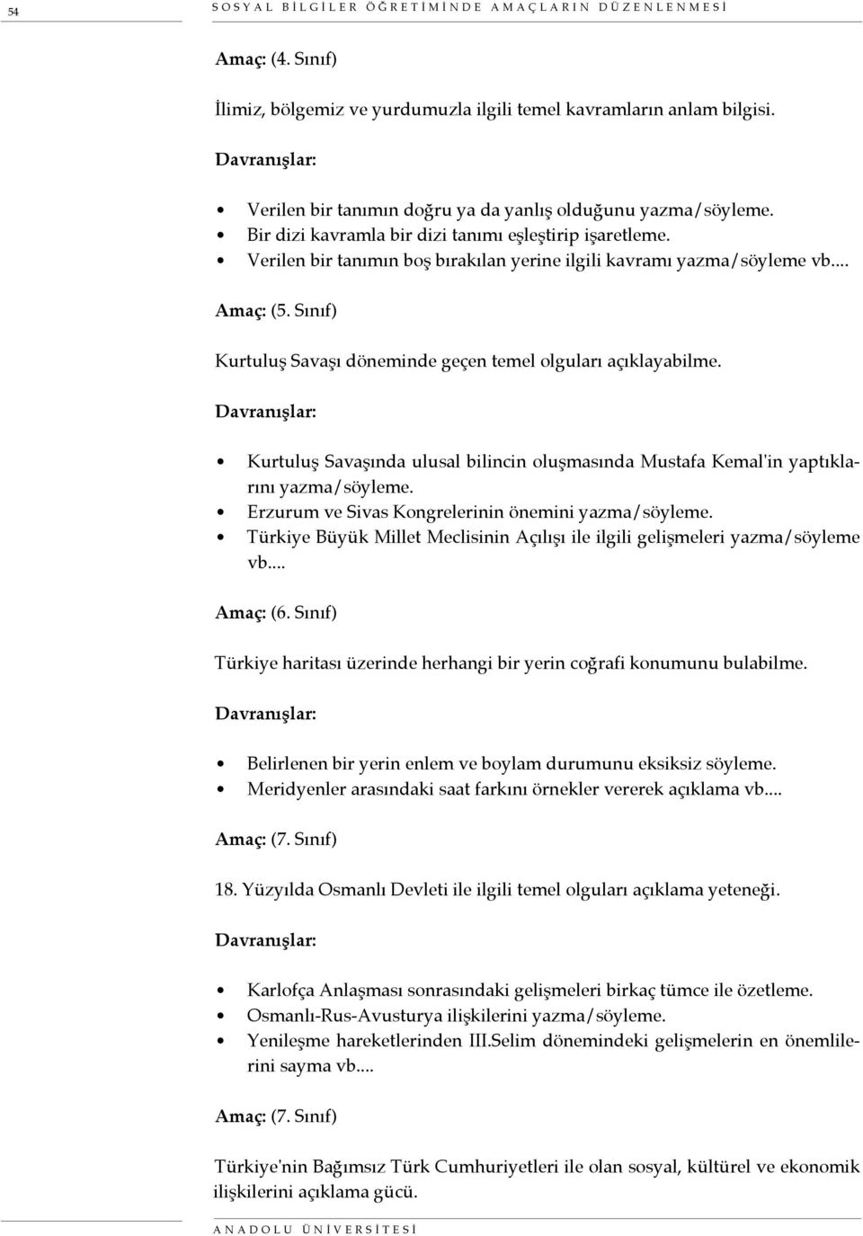 Verilen bir tanımın boş bırakılan yerine ilgili kavramı yazma/söyleme vb... Amaç: (5. Sınıf) Kurtuluş Savaşı döneminde geçen temel olguları açıklayabilme.