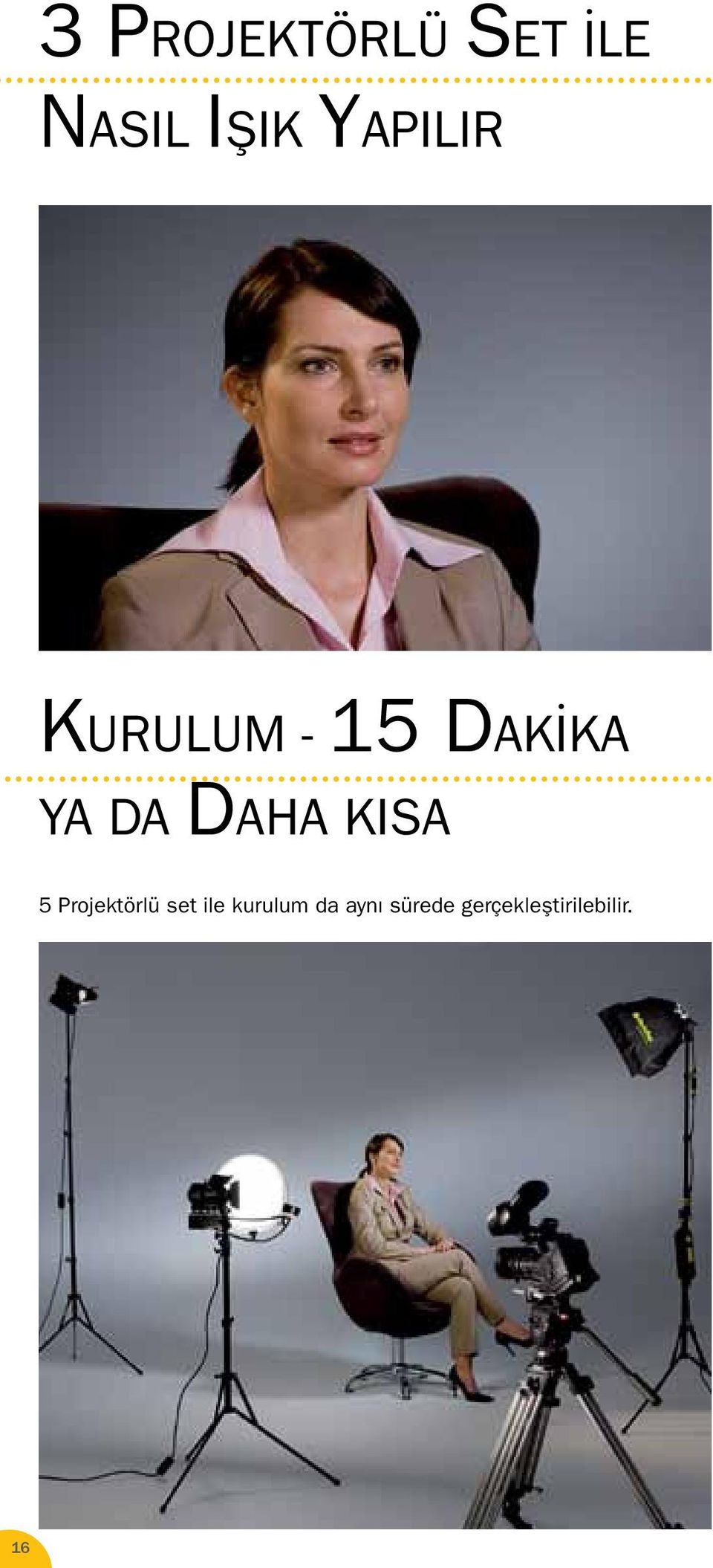 DAHA KISA 5 Projektörlü set ile