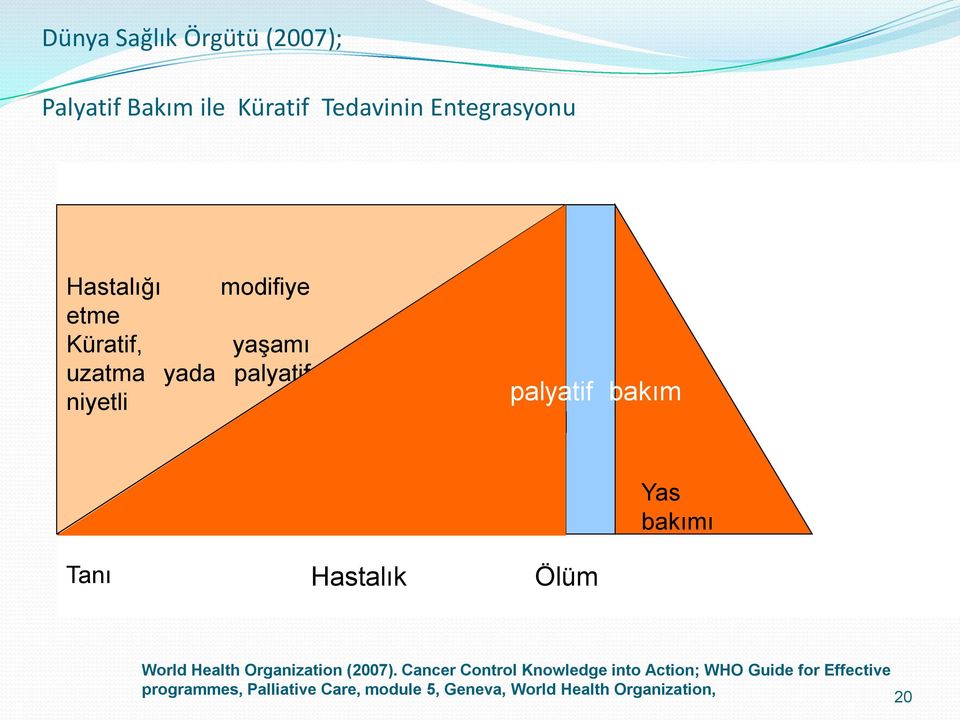 Tanı Hastalık Ölüm World Health Organization (2007).