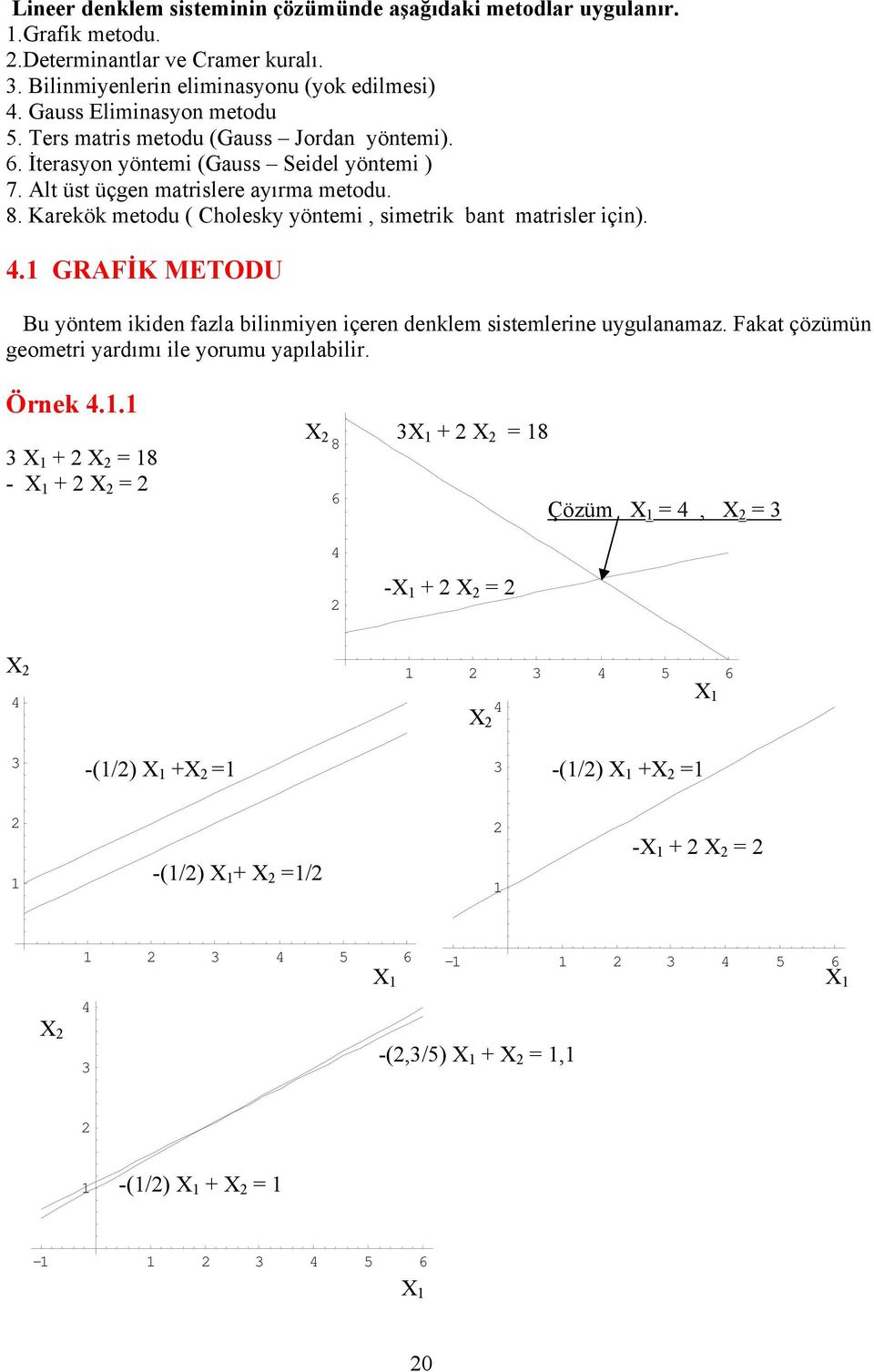 ötem, smetrk bt mtrser ç GRAFİK METODU Bu ötem kde z bme çere dekem sstemere ugumz Fkt çözümü geometr rdımı e orumu pıbr