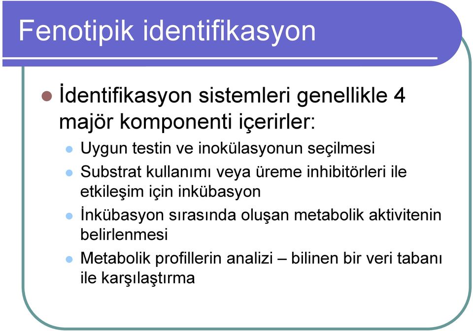 inhibitörleri ile etkileşim için inkübasyon İnkübasyon sırasında oluşan metabolik