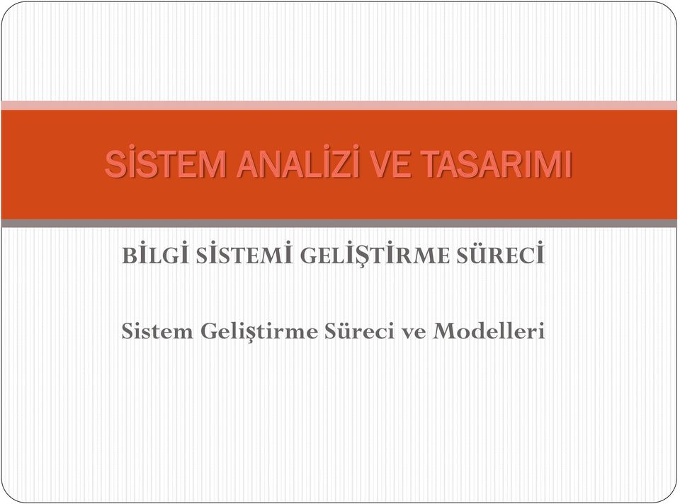 GELİŞTİRME SÜRECİ