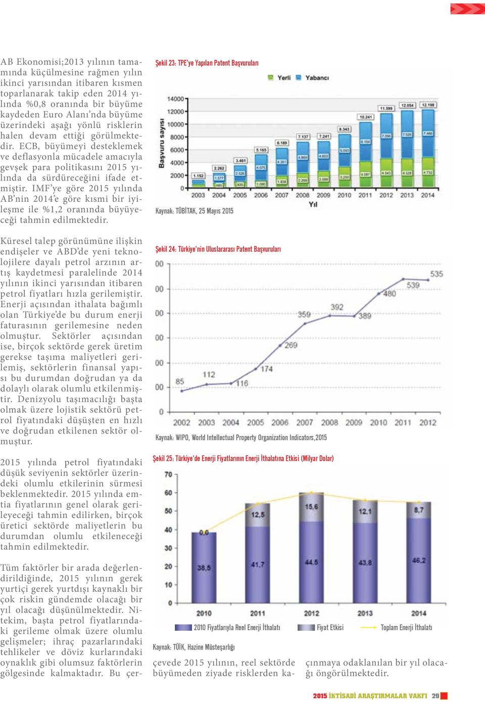 IMF ye göre 2015 yılında AB nin 2014 e göre kısmi bir iyileşme ile %1,2 oranında büyüyeceği tahmin edilmektedir.