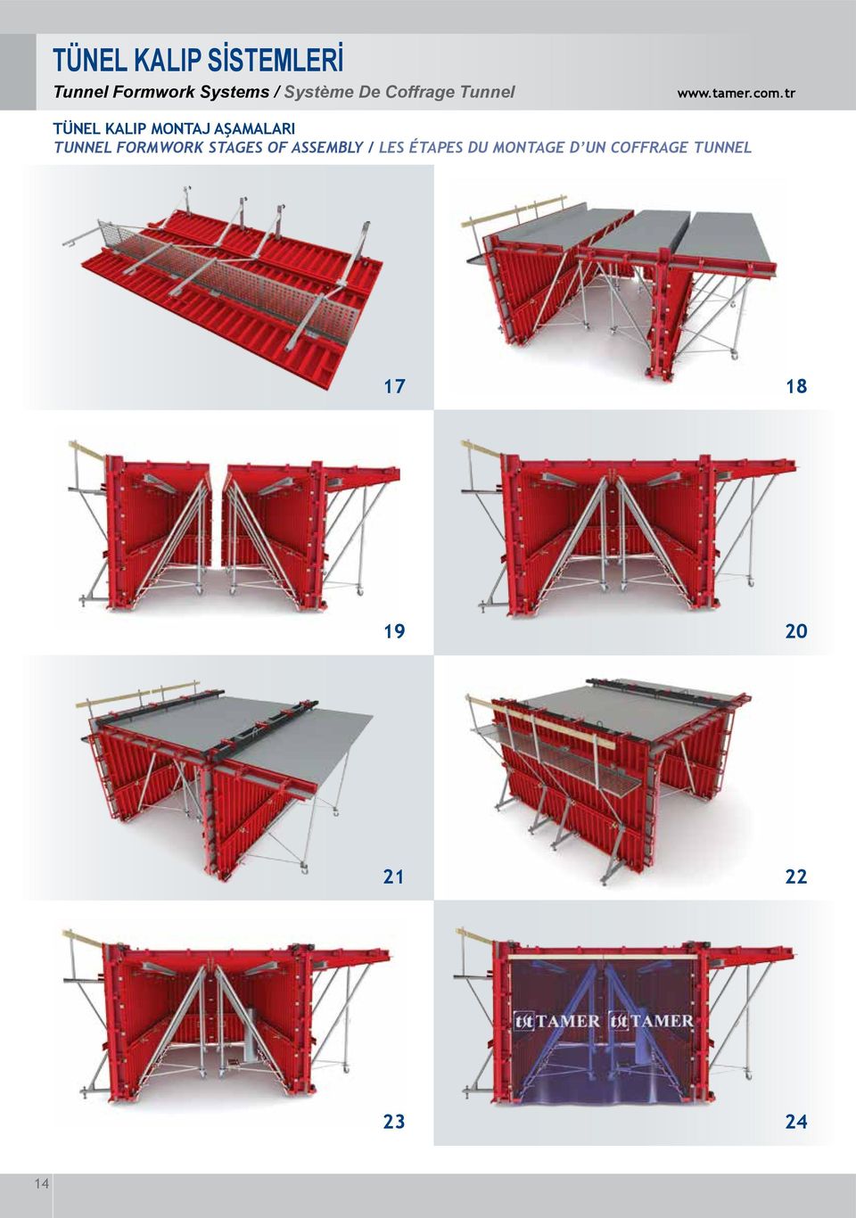 tr TÜNEL KALIP MONTAJ AŞAMALARI TUNNEL FORMWORK STAGES