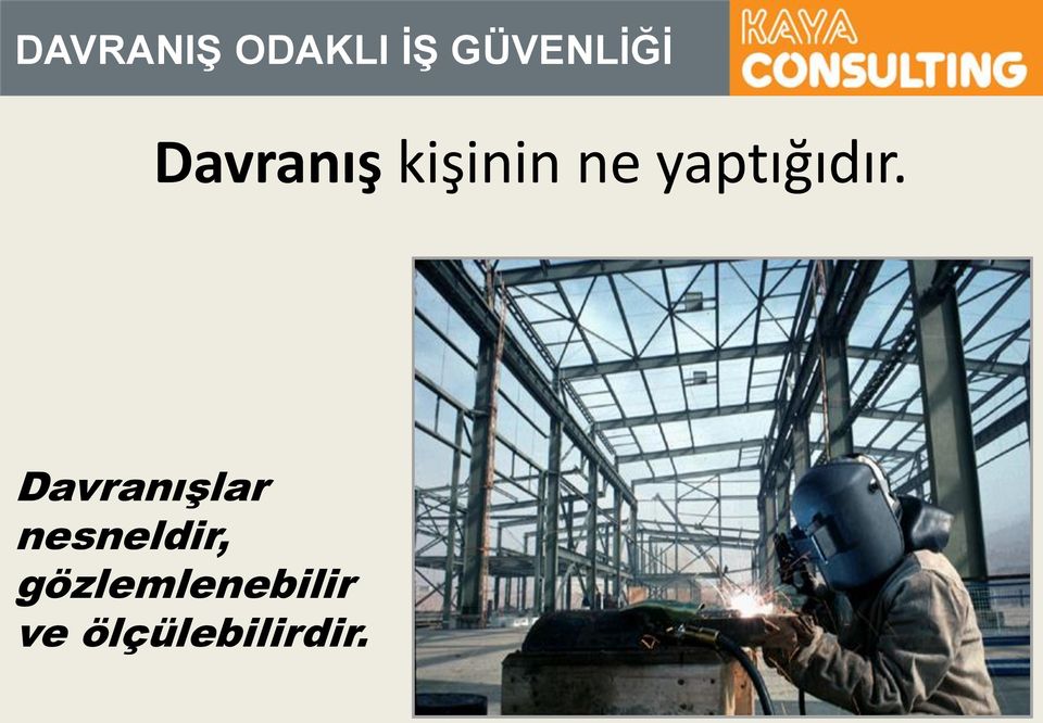 Davranışlar nesneldir,