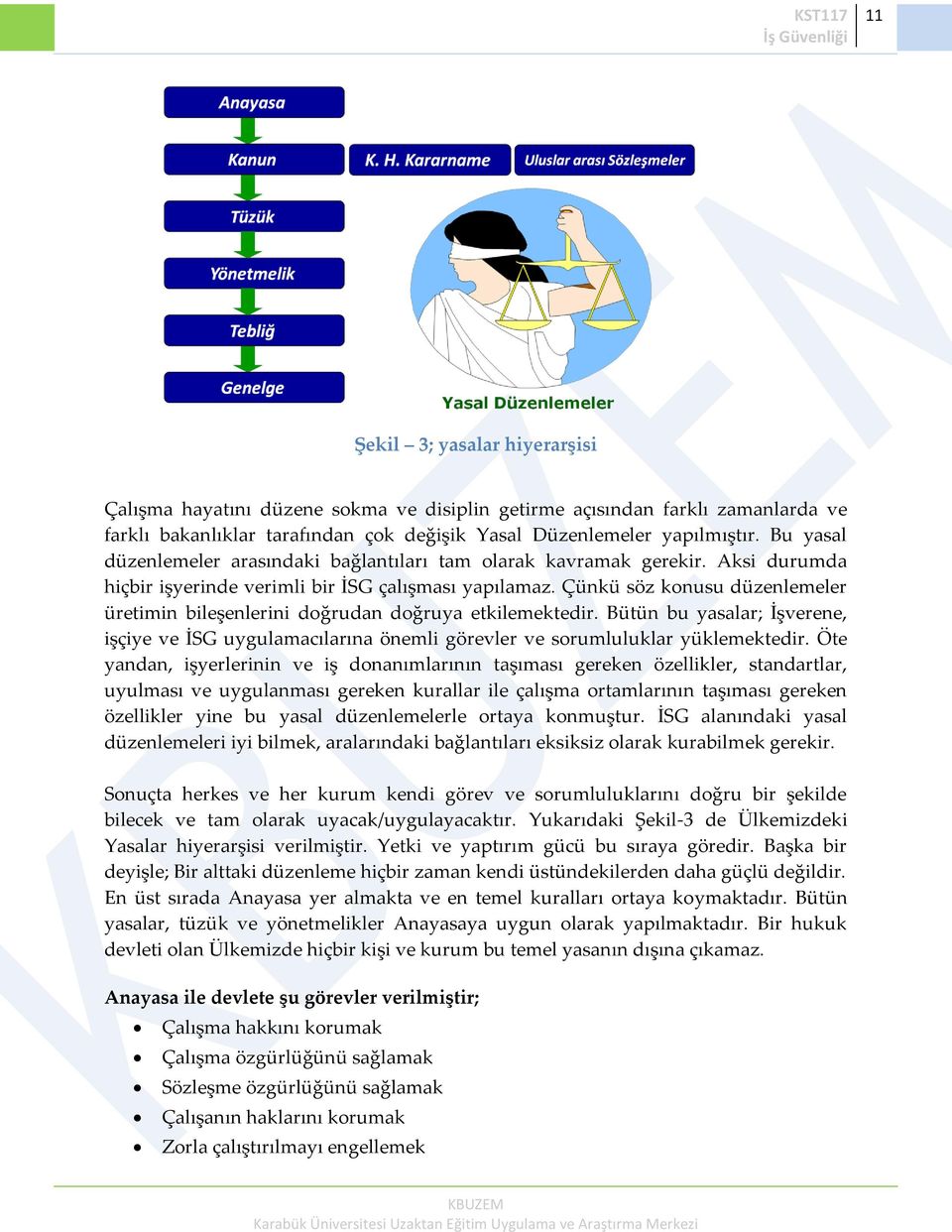 Çünkü söz konusu düzenlemeler üretimin bileşenlerini doğrudan doğruya etkilemektedir. Bütün bu yasalar; İşverene, işçiye ve İSG uygulamacılarına önemli görevler ve sorumluluklar yüklemektedir.