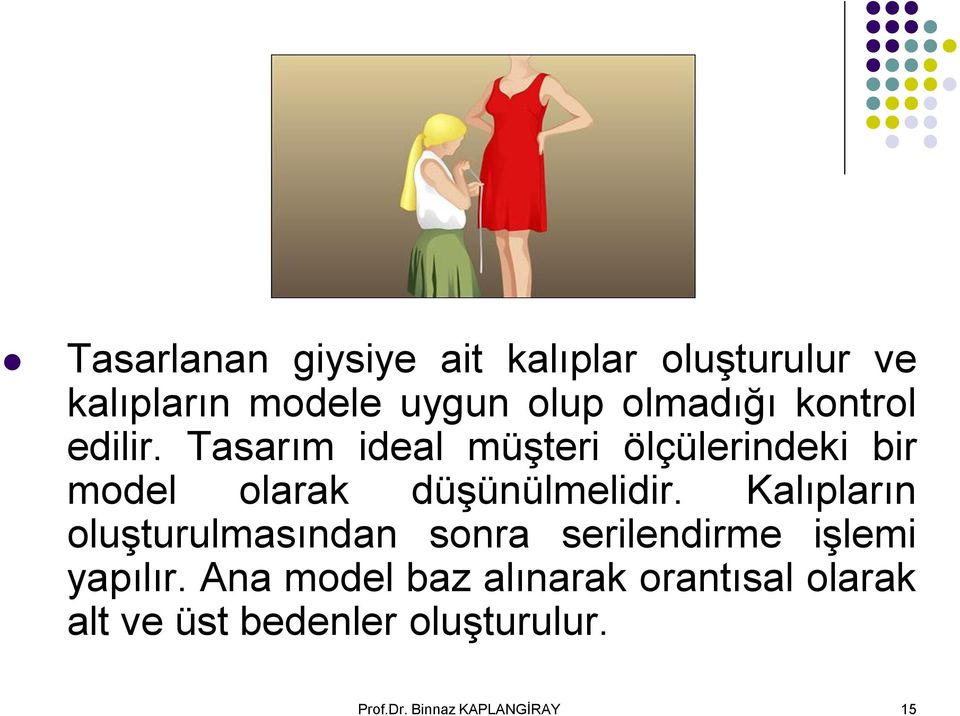 Kalıpların oluşturulmasından sonra serilendirme işlemi yapılır.