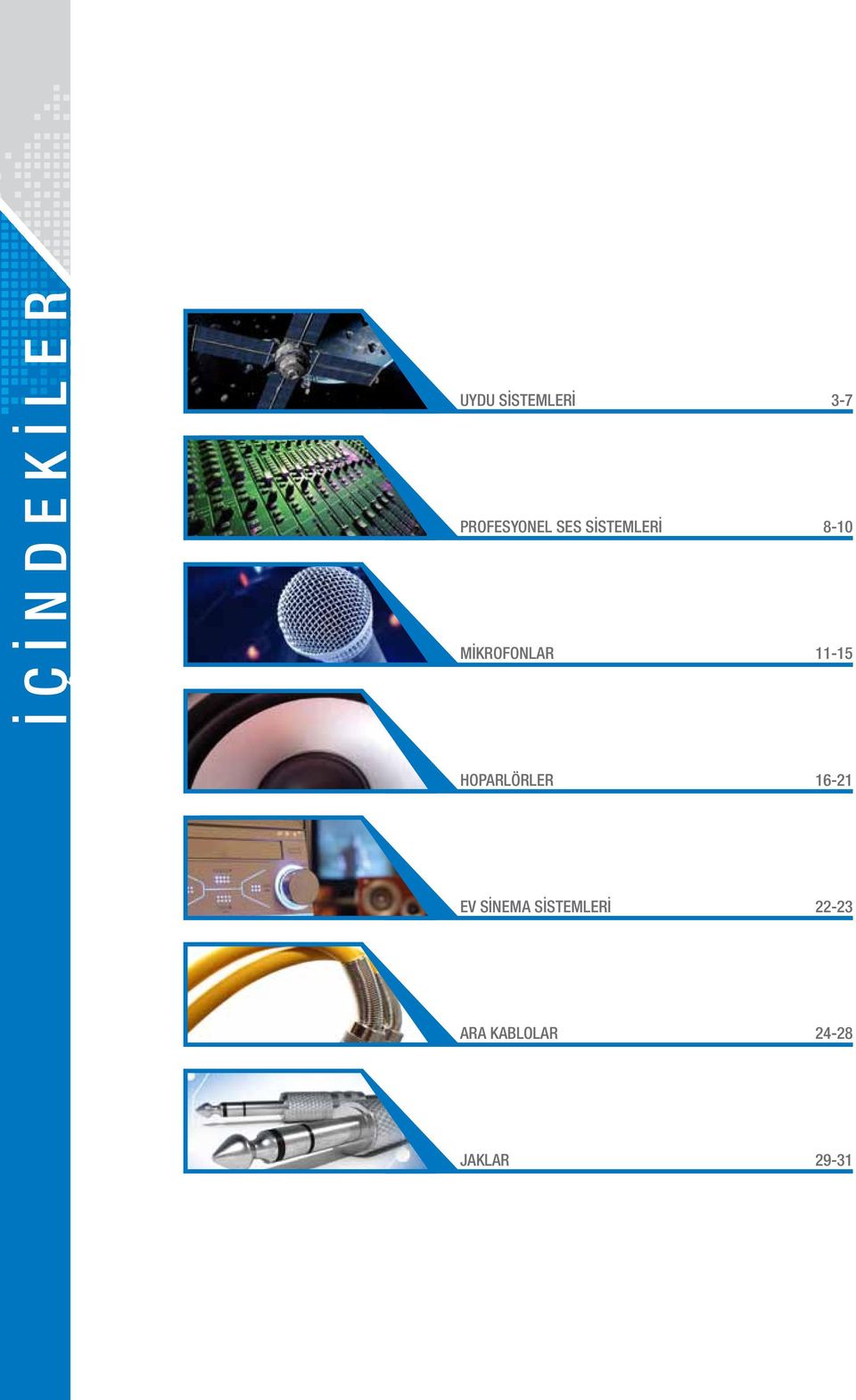 MİKROFONLAR 11-15 HOPARLÖRLER 16-21 EV