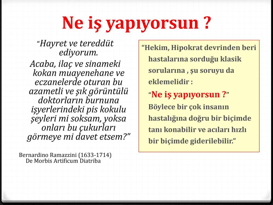 kokulu şeyleri mi soksam, yoksa onları bu çukurları görmeye mi davet etsem?