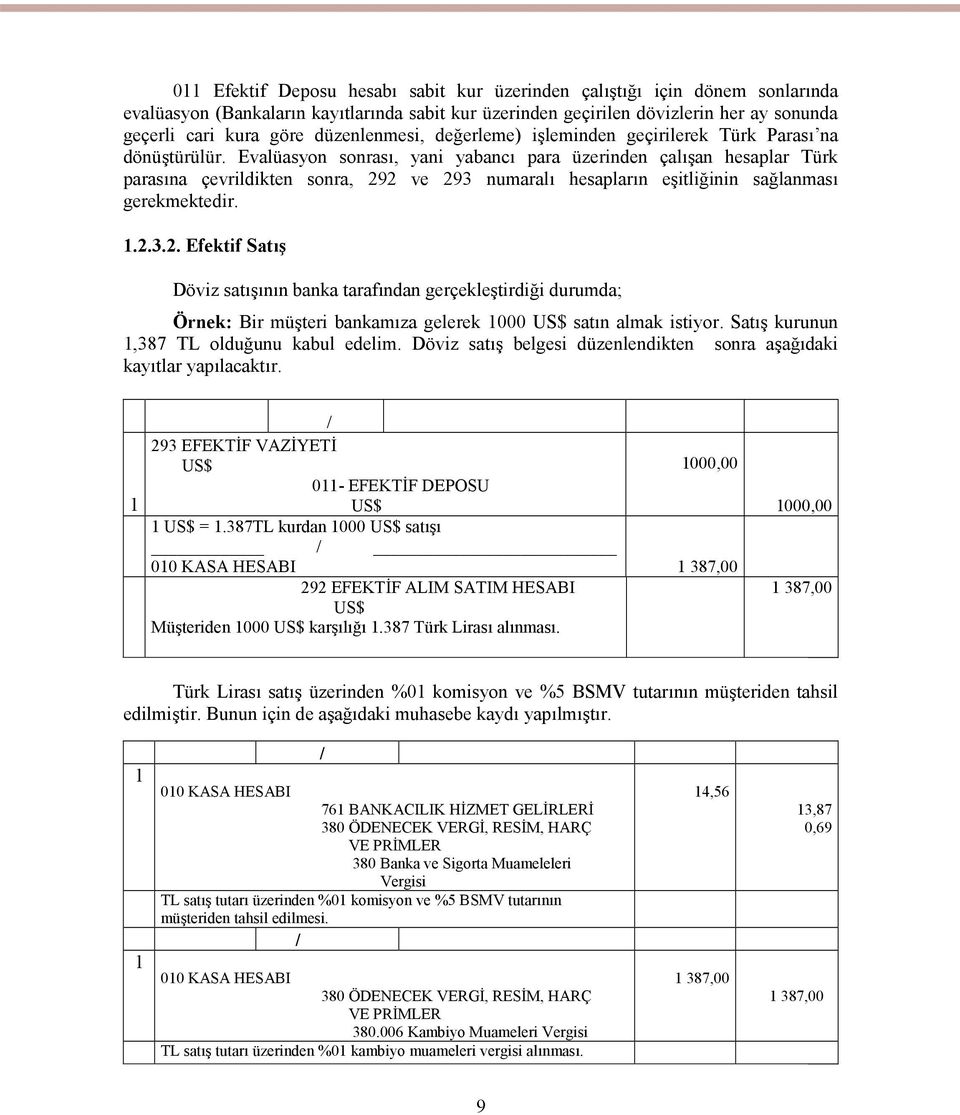 Evalüasyon sonrası, yani yabancı para üzerinden çalışan hesaplar Türk parasına çevrildikten sonra, 29