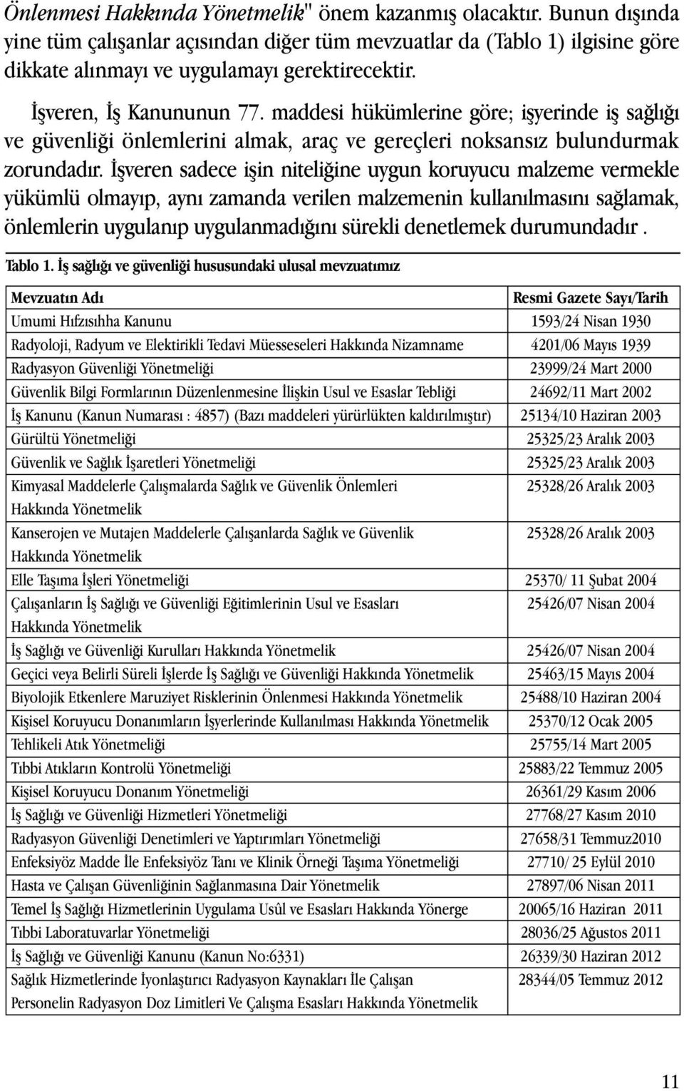 İşveren sadece işin niteliğine uygun koruyucu malzeme vermekle yükümlü olmayıp, aynı zamanda verilen malzemenin kullanılmasını sağlamak, önlemlerin uygulanıp uygulanmadığını sürekli denetlemek