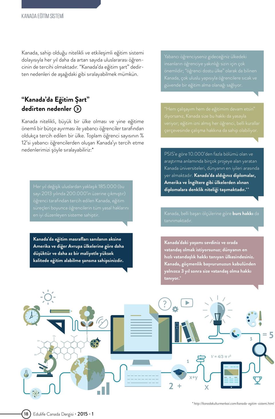 Kanada da Eğitim Şart dedirten nedenler Kanada nitelikli, büyük bir ülke olması ve yine eğitime önemli bir bütçe ayırması ile yabancı öğrenciler tarafından oldukça tercih edilen bir ülke.