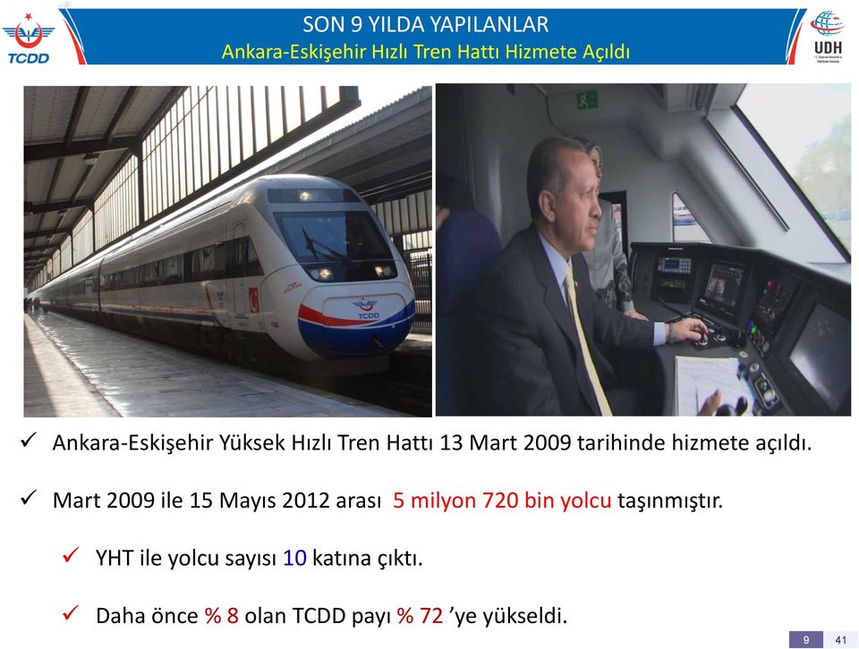 açıldı. Mart 2009 ile 15 Mayıs 2012 arası 5 milyon 720 bin yolcu taşınmıştır.