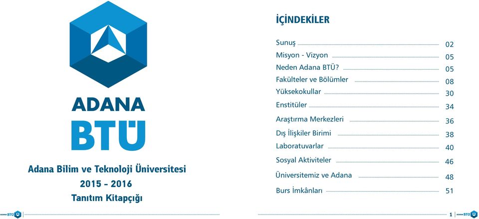 Fakülteler ve Bölümler Yüksekokullar Enstitüler Araştırma Merkezleri