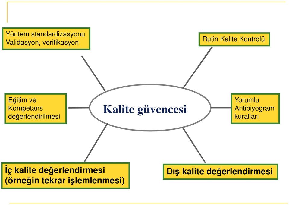 Kalite güvencesi Yorumlu Antibiyogram kuralları İç kalite