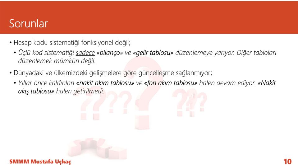 Dünyadaki ve ülkemizdeki gelişmelere göre güncelleşme sağlanmıyor; Yıllar önce kaldırılan