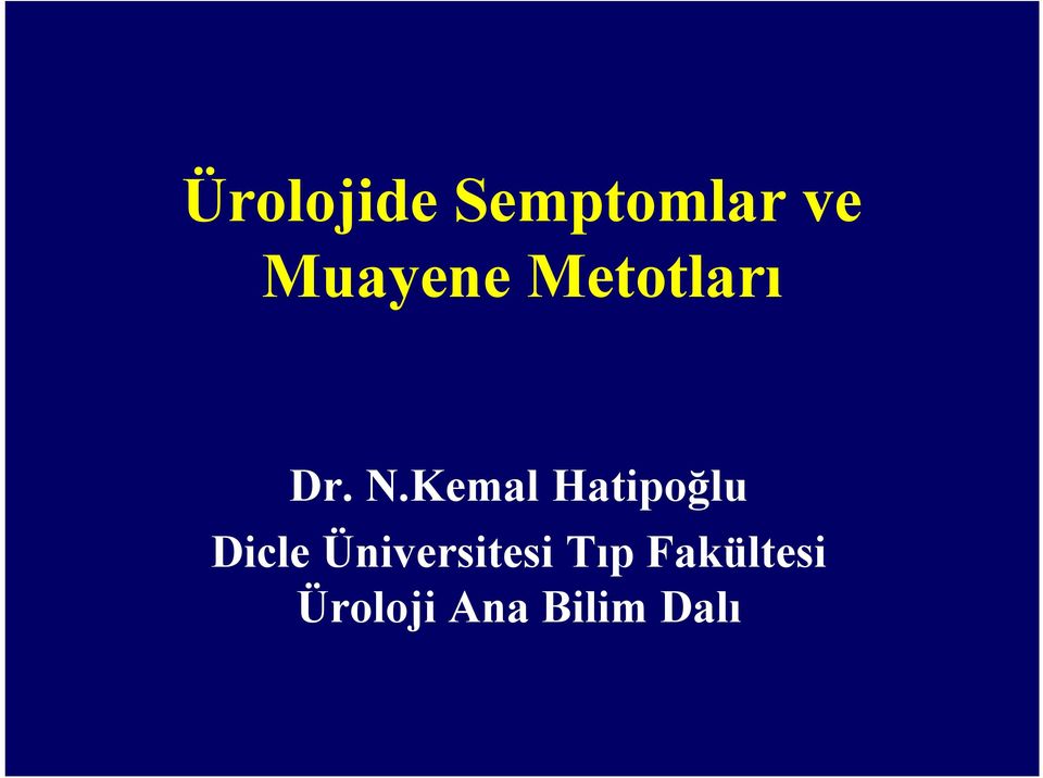 Kemal Hatipoğlu Dicle