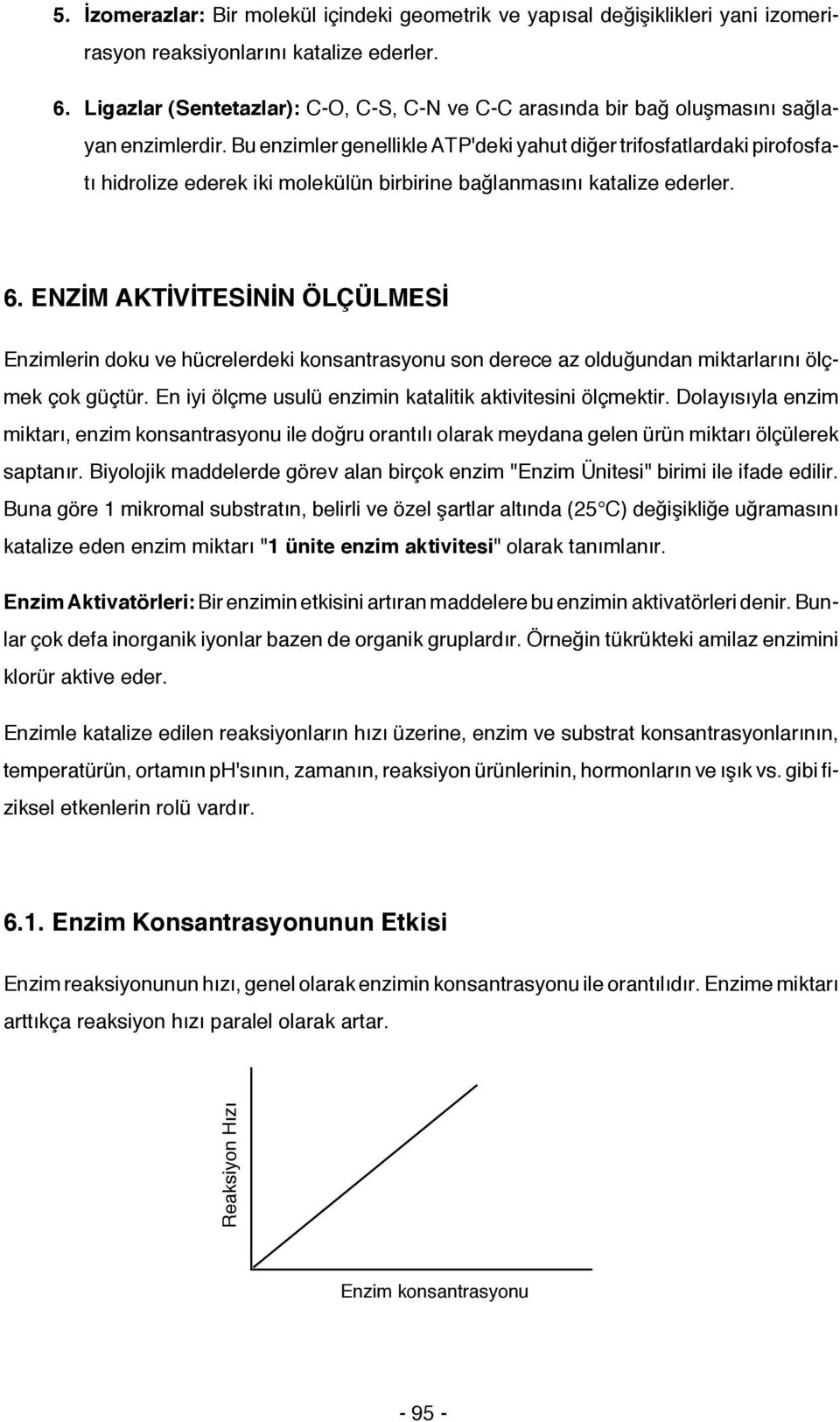 Bu enzimler genellikle ATP'deki yahut diğer trifosfatlardaki pirofosfatı hidrolize ederek iki molekülün birbirine bağlanmasını katalize ederler. 6.