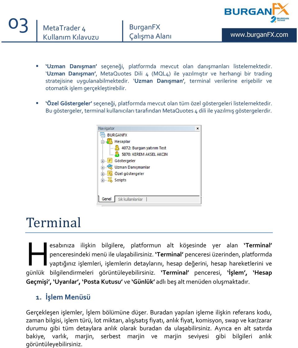 Bu göstergeler, terminal kullanıcıları tarafından MetaQuotes 4 dili ile yazılmış göstergelerdir.