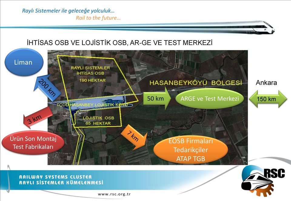 MERKEZİ Liman Ankara 50 km ARGE ve Test Merkezi 150 km