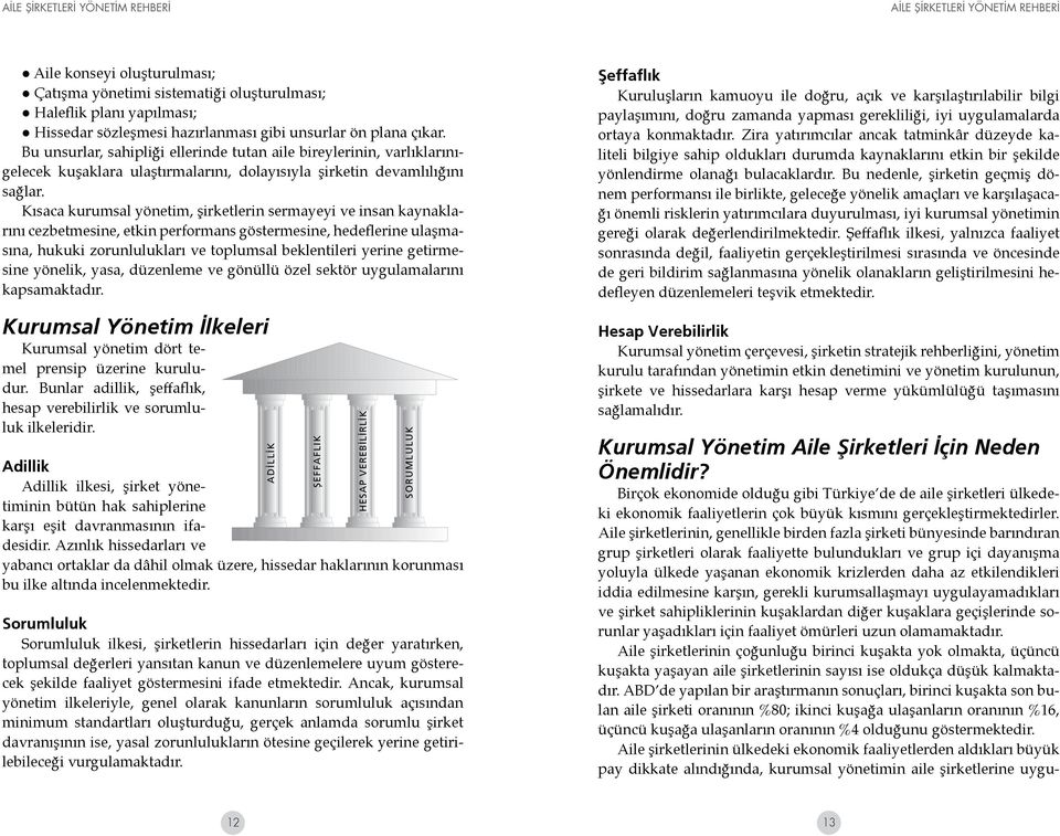 Kısaca kurumsal yönetim, şirketlerin sermayeyi ve insan kaynaklarını cezbetmesine, etkin performans göstermesine, hedeflerine ulaşmasına, hukuki zorunlulukları ve toplumsal beklentileri yerine