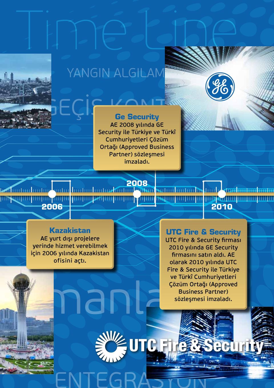 2008 2006 2010 Kazakistan AE yurt dışı projelere yerinde hizmet verebilmek için 2006 yılında Kazakistan ofisini açtı.