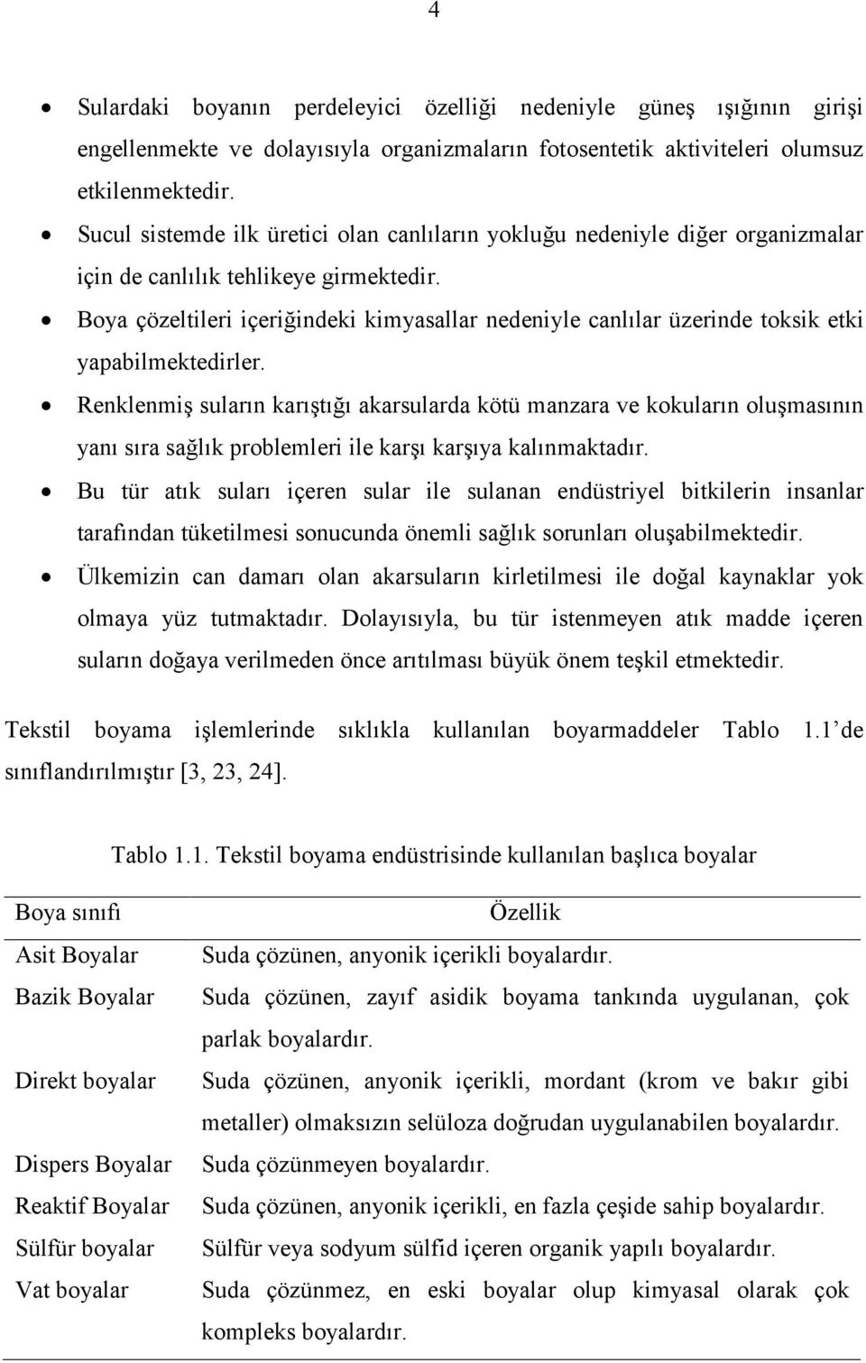 Boya çözeltileri içeriğindeki kimyasallar nedeniyle canlılar üzerinde toksik etki yapabilmektedirler.