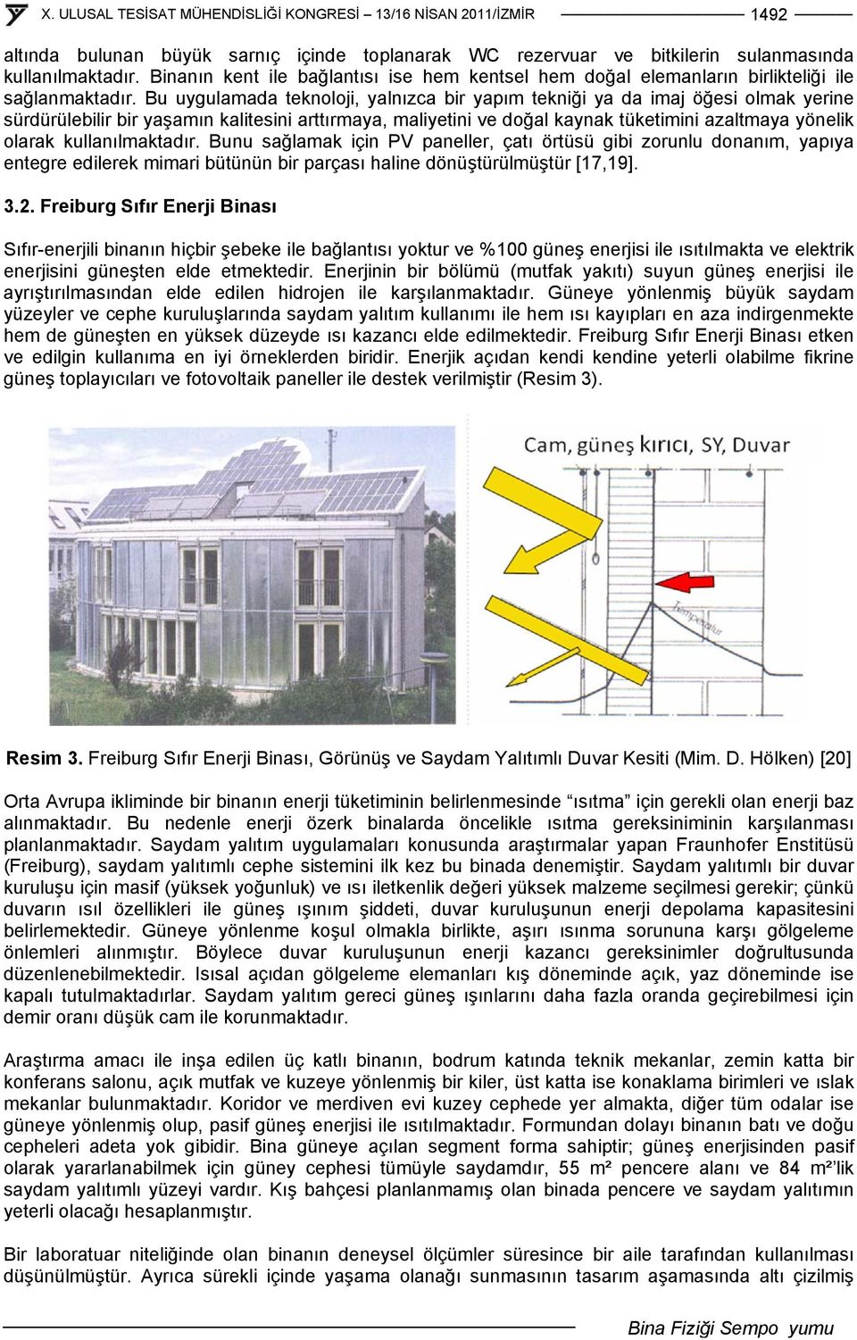 Bu uygulamada teknoloji, yalnızca bir yapım tekniği ya da imaj öğesi olmak yerine sürdürülebilir bir yaşamın kalitesini arttırmaya, maliyetini ve doğal kaynak tüketimini azaltmaya yönelik olarak