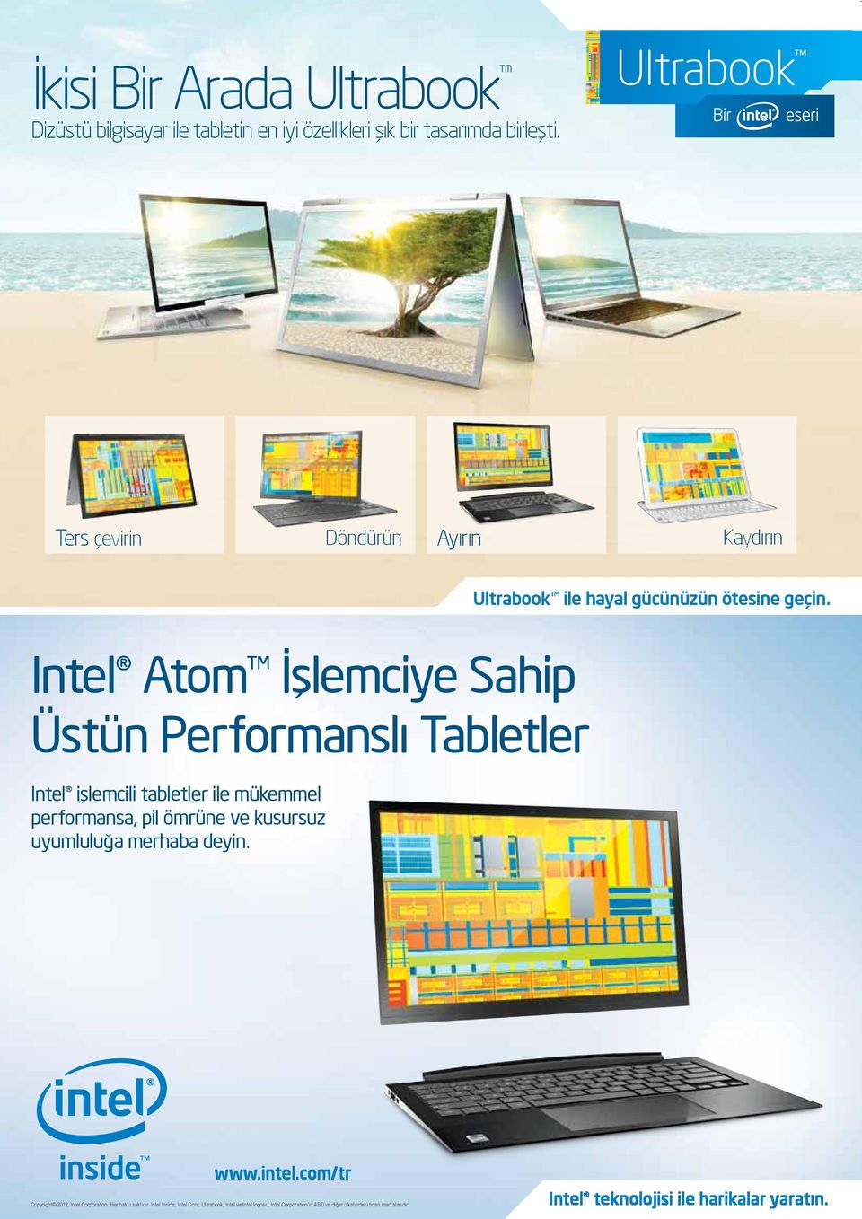 pil ömrüne ve kusursuz uyumluluğa merhaba deyin. Ultrabook ile hayal gücünüzün ötesine geçin. www.intel.com/tr Copyright 2012, Intel Corporation.