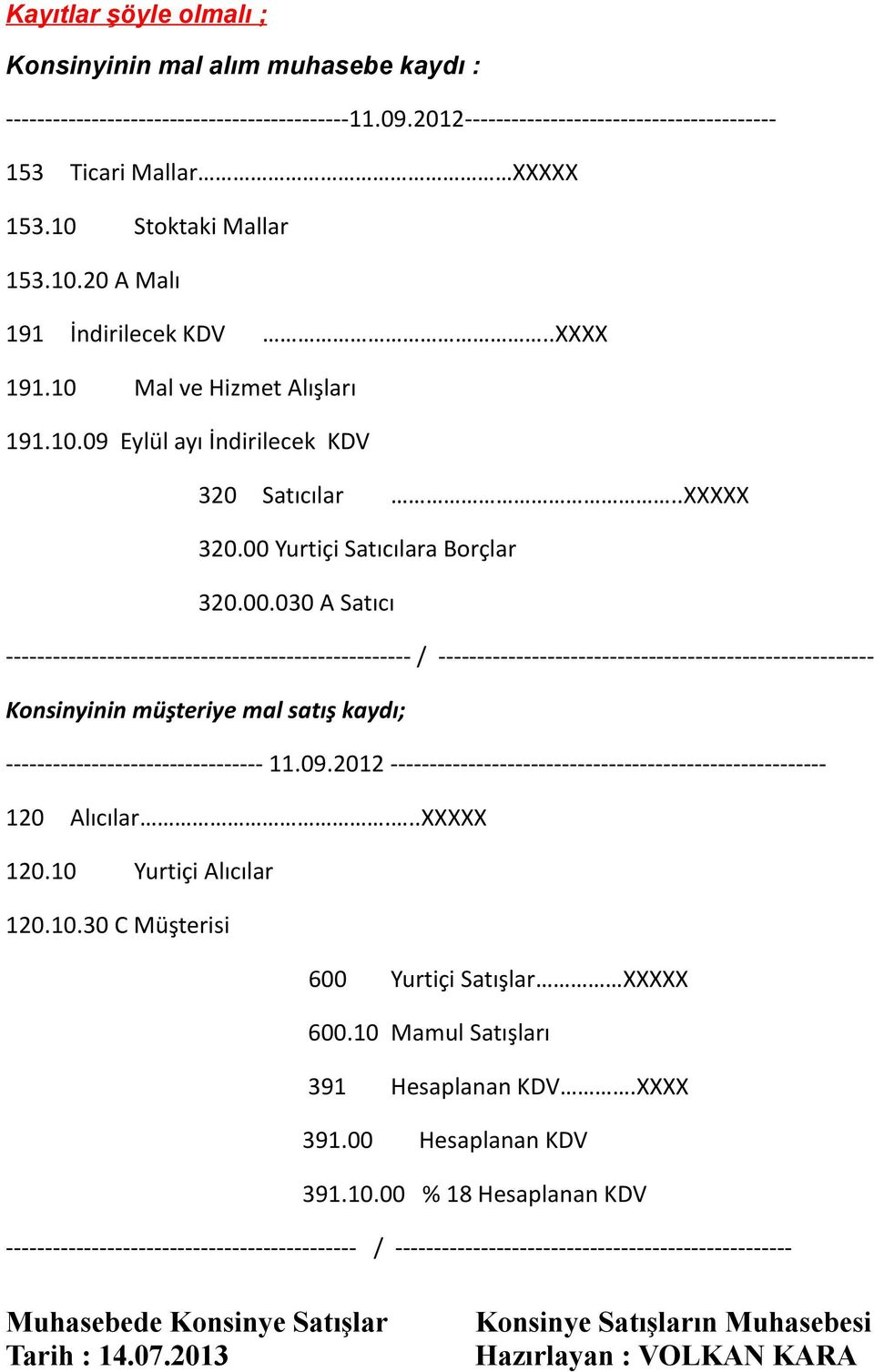 Yurtiçi Satıcılara Borçlar 320.00.