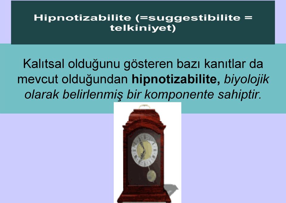 hipnotizabilite, biyolojik
