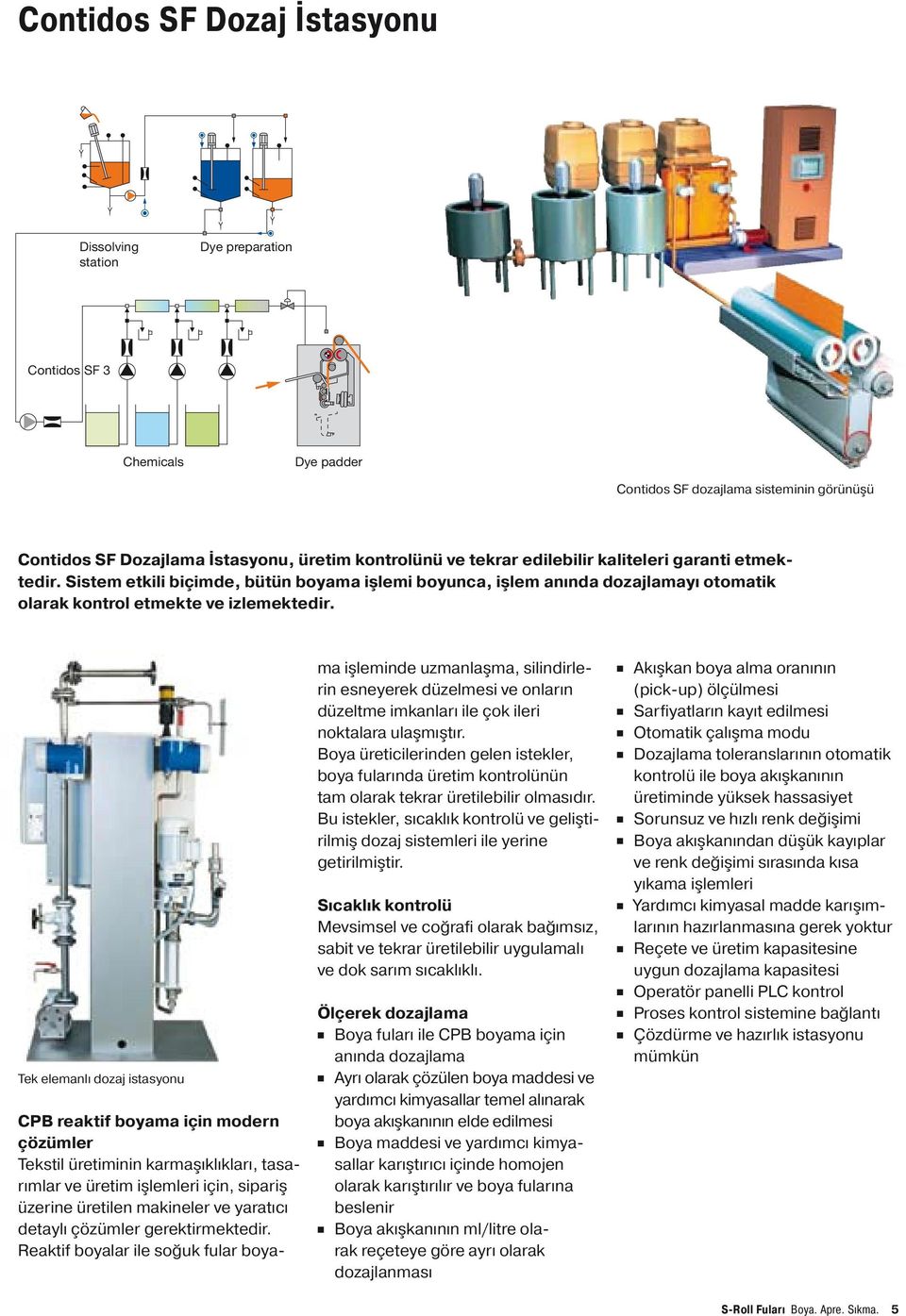 Tek elemanlı dozaj istasyonu CPB reaktif boyama için modern çözümler Tekstil üretiminin karmaşıklıkları, tasarımlar ve üretim işlemleri için, sipariş üzerine üretilen makineler ve yaratıcı detaylı