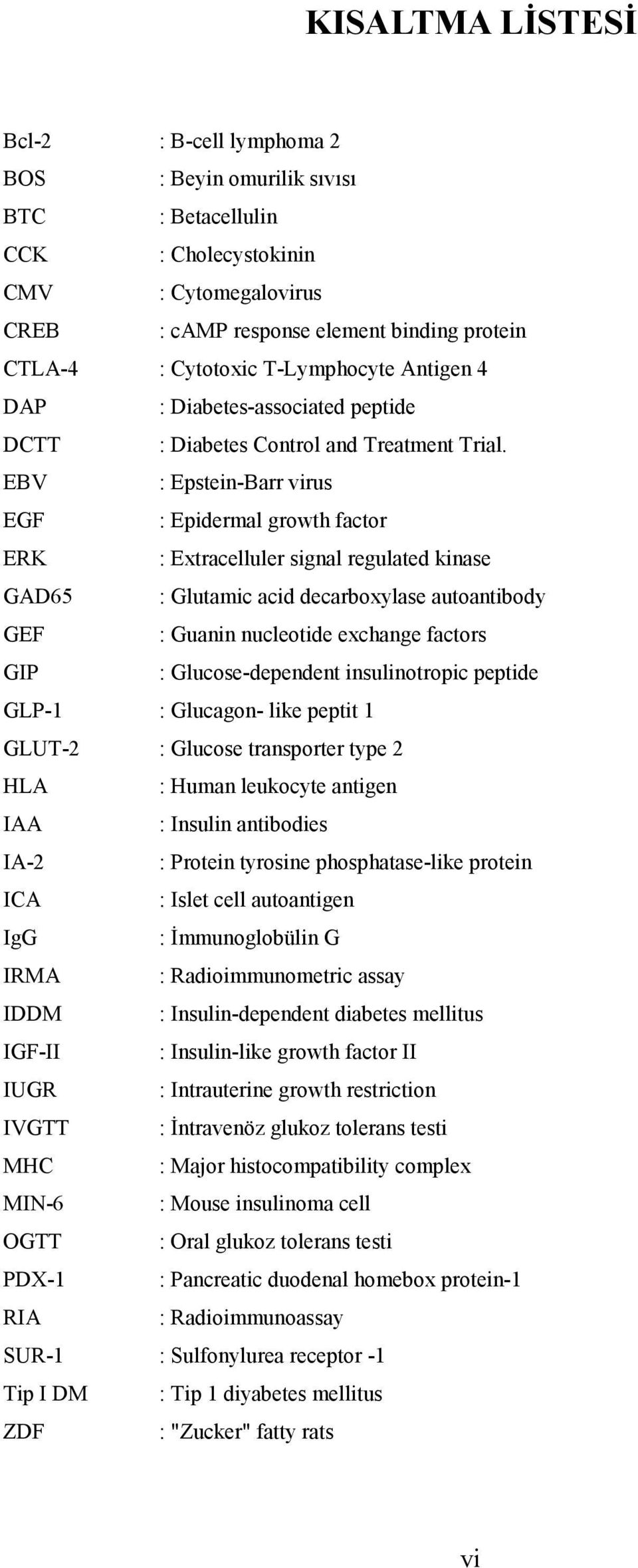 EBV : Epstein-Barr virus EGF : Epidermal growth factor ERK : Extracelluler signal regulated kinase GAD65 : Glutamic acid decarboxylase autoantibody GEF : Guanin nucleotide exchange factors GIP :