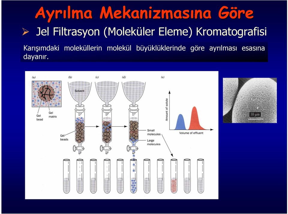 Kromatografisi Karışımdaki moleküllerin