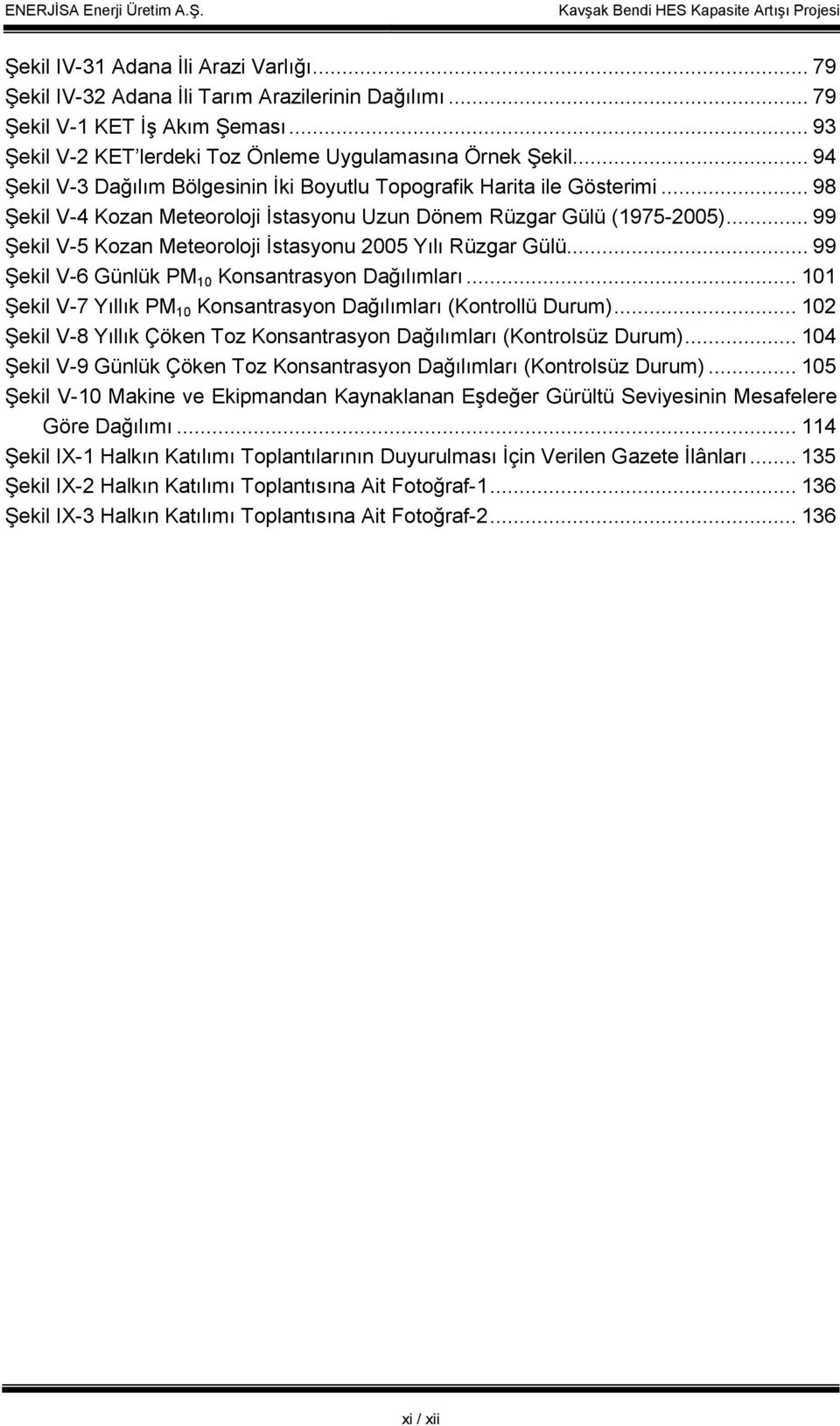 .. 99 Şekil V-5 Kozan Meteoroloji Đstasyonu 2005 Yılı Rüzgar Gülü... 99 Şekil V-6 Günlük PM 10 Konsantrasyon Dağılımları... 101 Şekil V-7 Yıllık PM 10 Konsantrasyon Dağılımları (Kontrollü Durum).