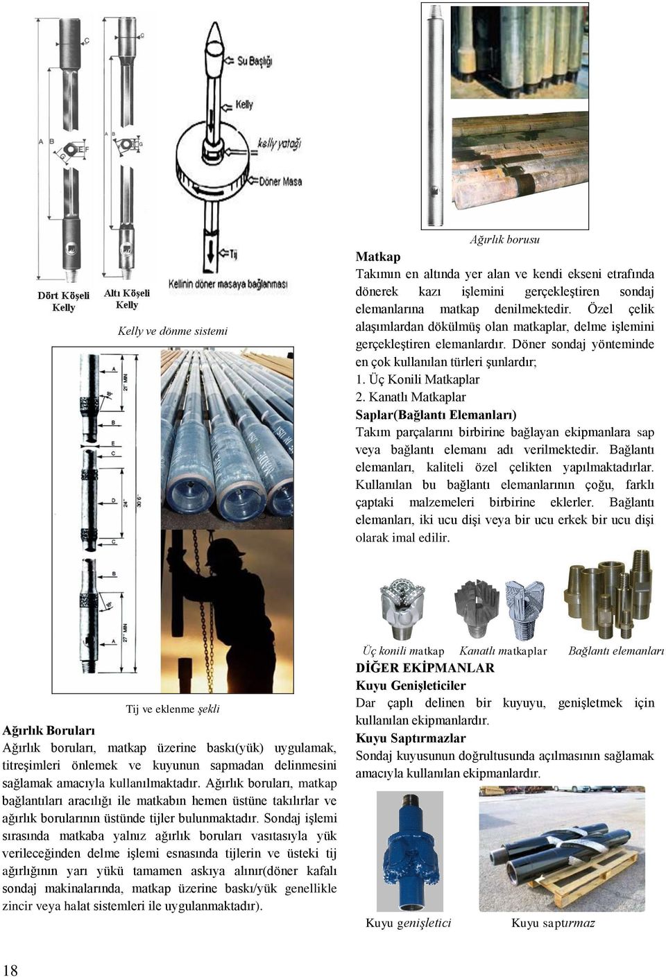 Kanatlı Matkaplar Saplar(Bağlantı Elemanları) Takım parçalarını birbirine bağlayan ekipmanlara sap veya bağlantı elemanı adı verilmektedir.