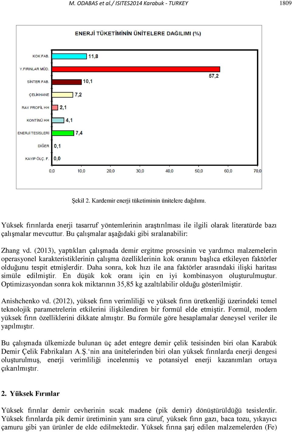 (2013), yaptıkları çalışmada demir ergitme prosesinin ve yardımcı malzemelerin operasyonel karakteristiklerinin çalışma özelliklerinin kok oranını başlıca etkileyen faktörler olduğunu tespit